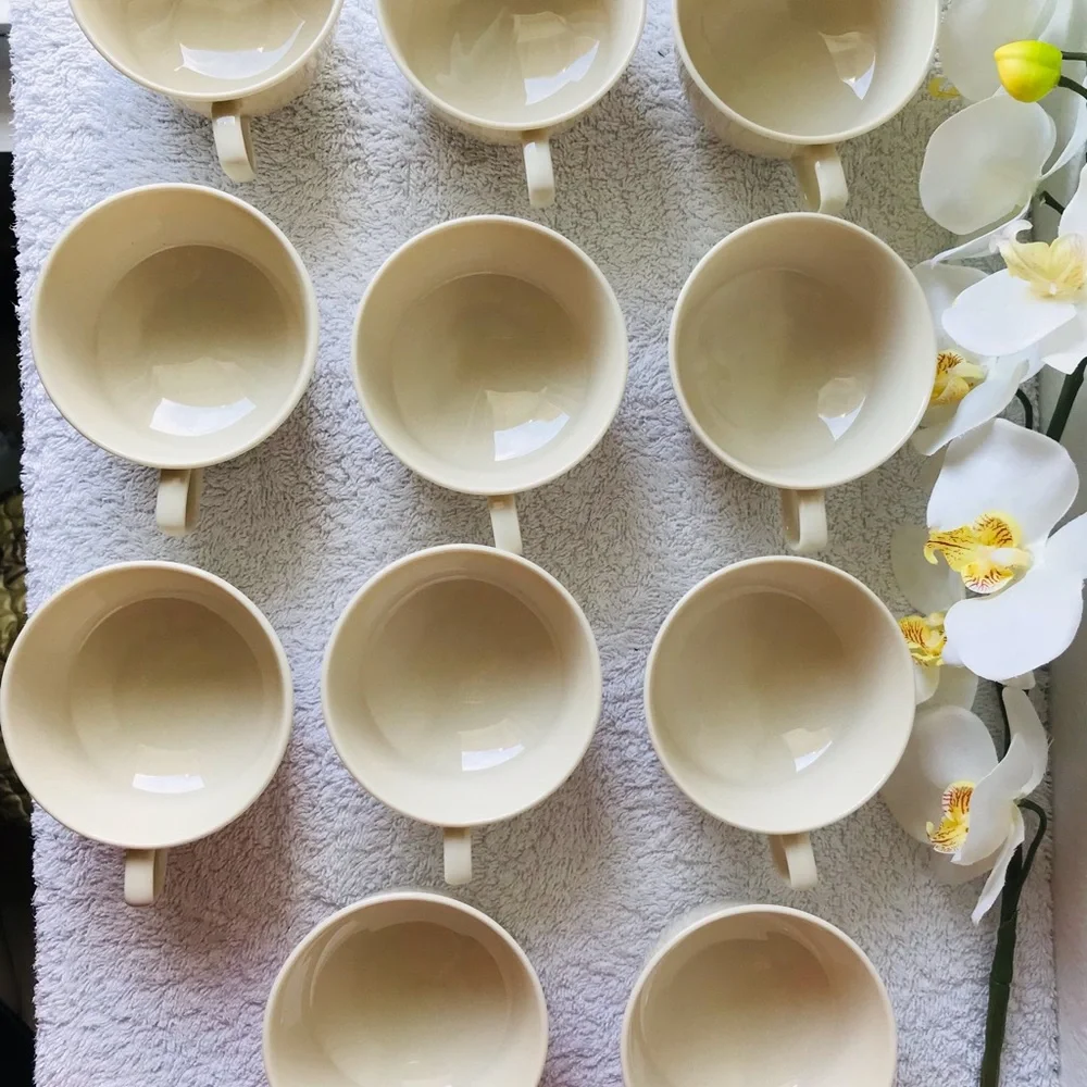 HALSEY FINE CHINA SET OF 11 CUPS 6 Oz